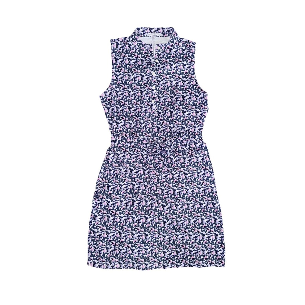 Fairway & Greene Cornflower Blue Pink Golf McKenzie Dress Women's Size Small